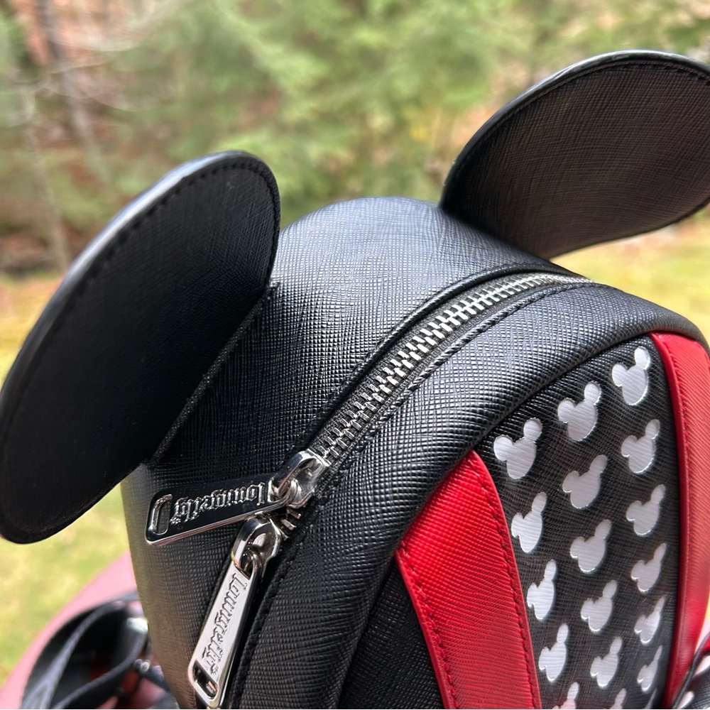 Loungefly Mickey Convertible Backpack & Wallet Set | Crossbody or Mini Park Pack - Picture 6 of 16